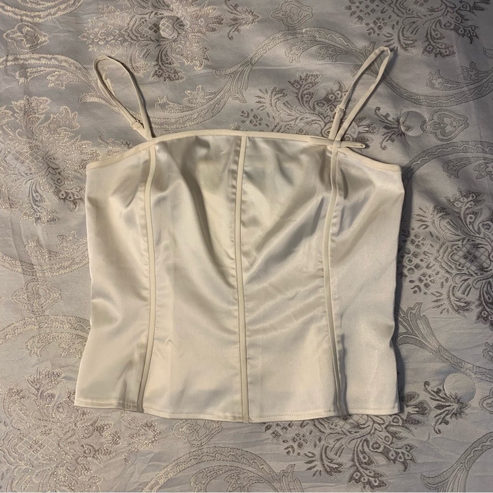 Corset Style Ivory Top